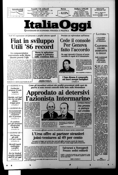 Italia oggi : quotidiano di economia finanza e politica